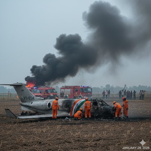 Ajit Pawar Plane Crash: Maharashtra Mourns Deputy CM's Tragic Demise in Baramati