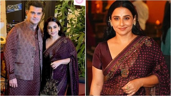 Vidya Balan Dazzles in ₹84K Bandhej Saree at Kaifi Azmi’s Anniversary Celebration
