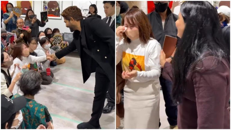 🌸 Japanese Fan Overwhelmed as Allu Arjun Recognises Her During Tokyo Visit