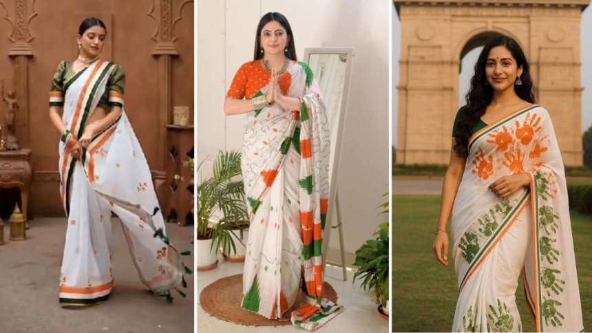 🇮🇳 Republic Day 2026 Saree Inspirations: Elegant Drapes in Patriotic Hues